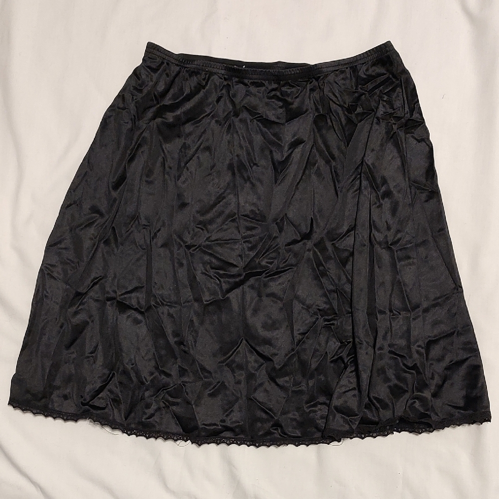 Classic Black Half Slip Skirt
